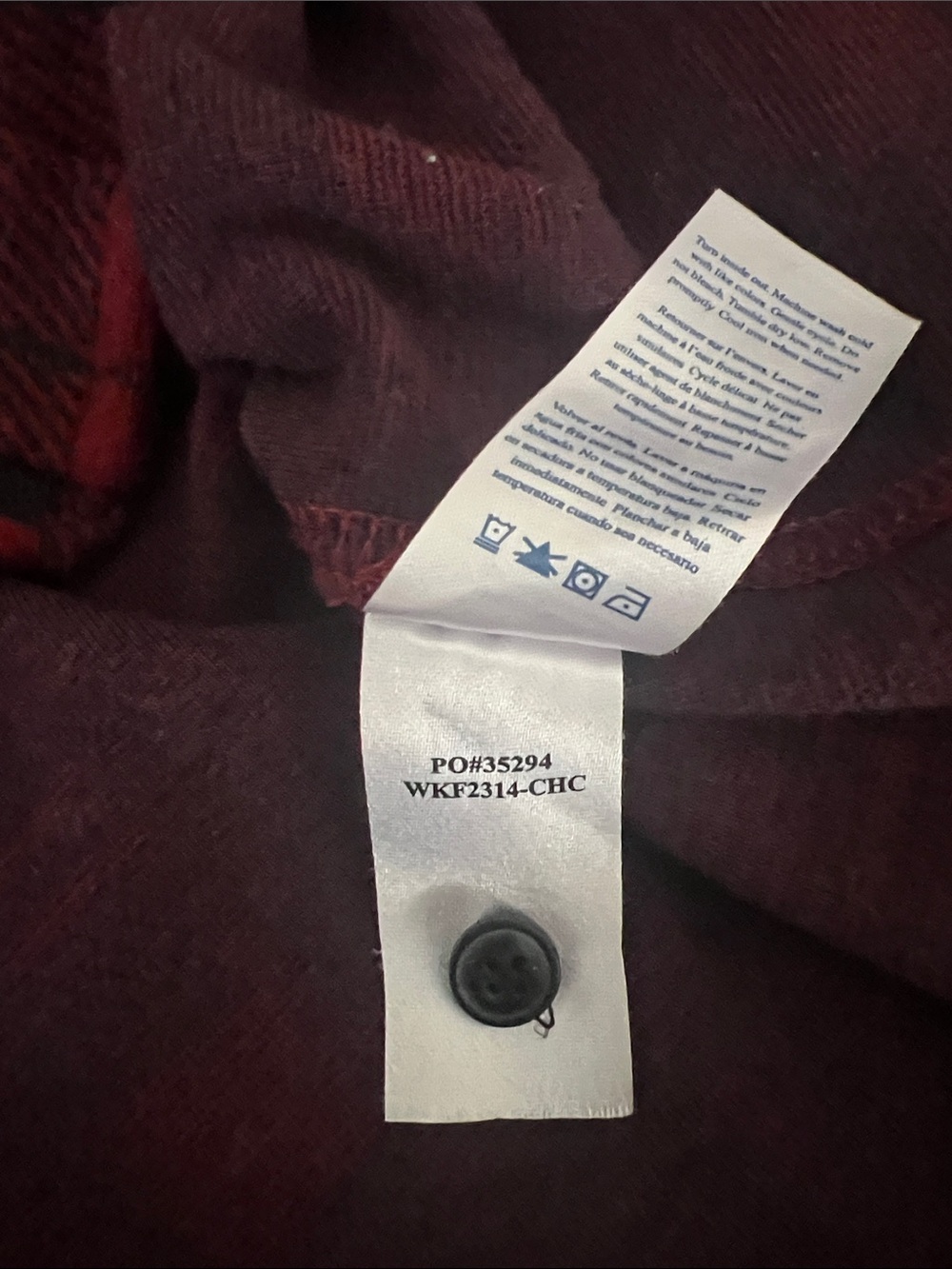 Faherty Legend Sweater Shirt Size Large Red Plaid Flannel Stretch - Picture 4 of 8